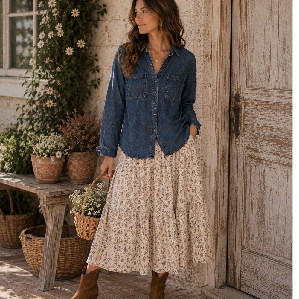 Sweet Wanderer Women's Chambray Shirt